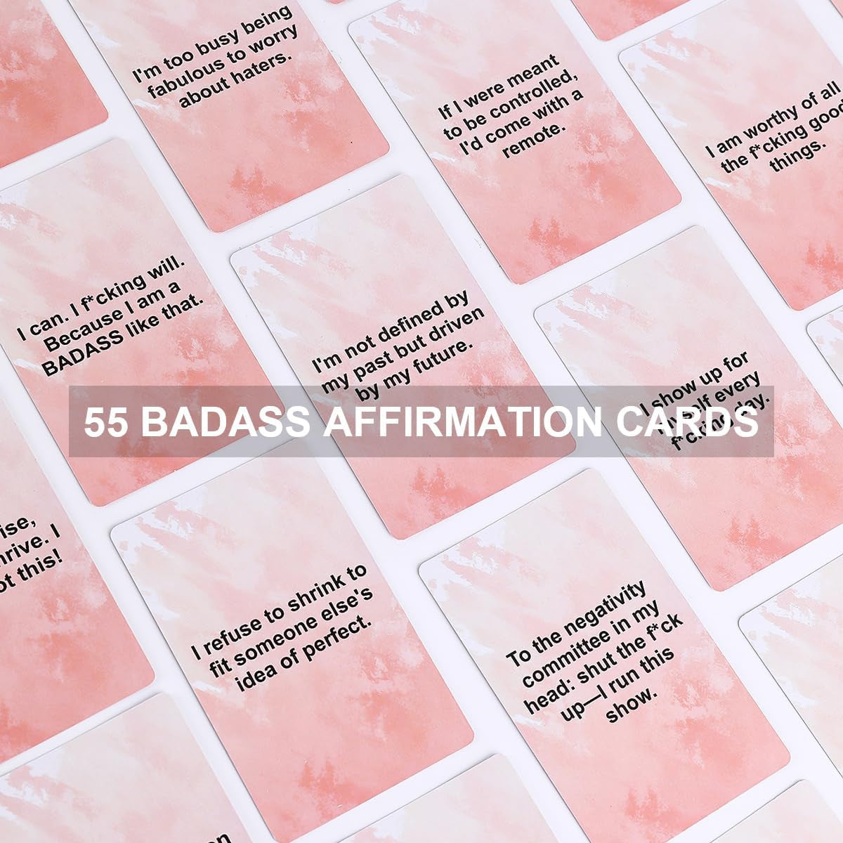 Gifts for Women, Best Friend, Besties, Sister and Self Care - 55 Badass Affirmation Cards, Funny Christmas, Birthday Gift Idea