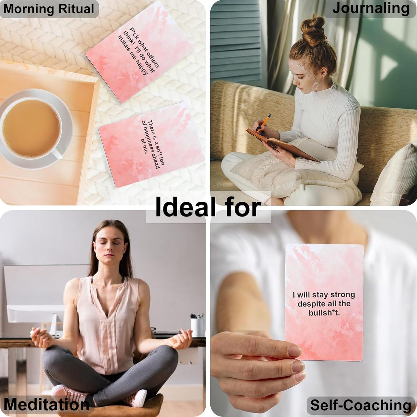 Gifts for Women, Best Friend, Besties, Sister and Self Care - 55 Badass Affirmation Cards, Funny Christmas, Birthday Gift Idea